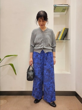 「URBAN RESEARCH DOORS（アーバンリサーチドアーズ）のスクエアトゥリボンミュール（サンダル）」を使った、浪口　絵美さん（レディース・164cm）の秋コーディネート