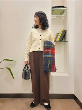 「アイテム（その他シューズ）」を使った、浪口　絵美さん（レディース・164cm）の秋コーディネート