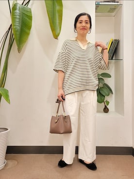「MARCO BIANCHINI（マルコビアンチーニ）のアイテム」を使った、emiinamiiさん（レディース・164cm）の秋コーディネート