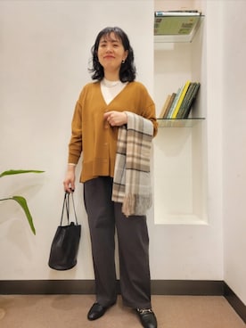 「アイテム（パンプス）」を使った、浪口　絵美さん（レディース・164cm）の秋コーディネート