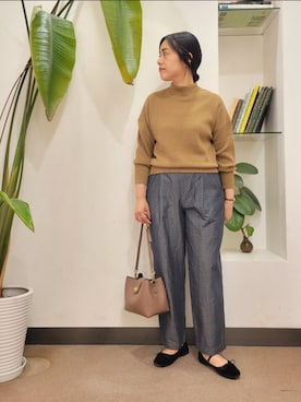 「MARCO BIANCHINI（マルコビアンチーニ）のアイテム」を使った、emiinamiiさん（レディース・164cm）の秋コーディネート
