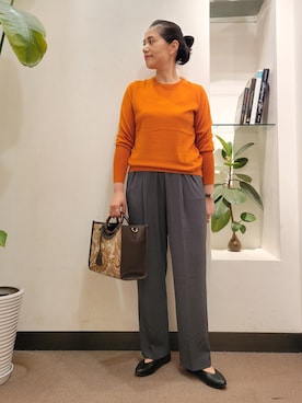 浪口　絵美さん（レディース・164cm）の秋コーディネート