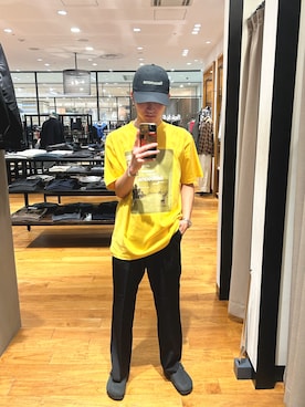 「URBAN RESEARCH（アーバンリサーチ）のアイテム（キャップ）」を使った、mahiroさん（メンズ・167cm）の秋コーディネート