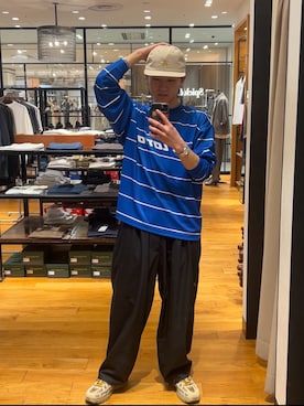 「LOTTO（ロット）のアイテム」を使った、mahiroさん（メンズ・167cm）の春コーディネート