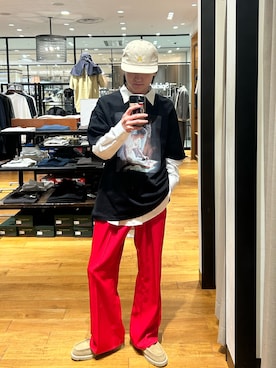 「Wrangler（ラングラー）のアイテム（パンツ）」を使った、mahiroさん（メンズ・167cm）の春コーディネート