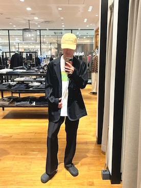 「URBAN RESEARCH（アーバンリサーチ）のアイテム（キャップ）」を使った、mahiroさん（メンズ・167cm）の秋コーディネート