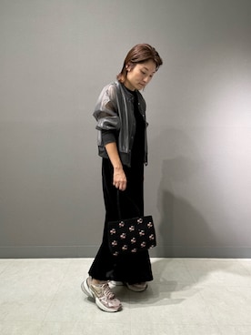 「アイテム（ブルゾン）」を使った、kobayashimarikoさん（レディース・153cm）の夏コーディネート