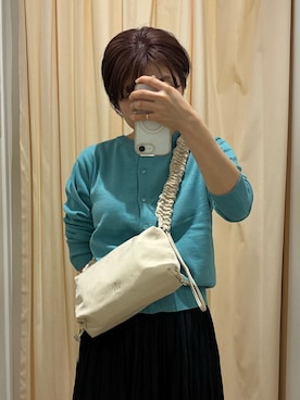 「URBAN RESEARCH DOORS（アーバンリサーチドアーズ）のランダムプリーツスカート（スカート、ブラック系）」を使った、kobayashimarikoさん（レディース・153cm）の春コーディネート