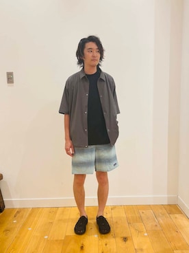 「柄物」｜teeさん（メンズ・175cm）の夏コーディネート