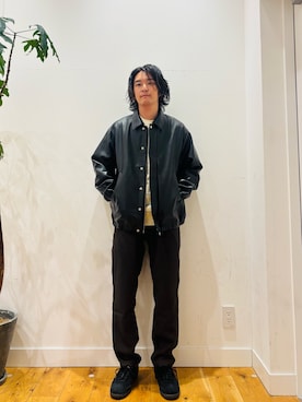 「アイテム（テーラードジャケット）」を使った、teeさん（メンズ・175cm）の秋コーディネート