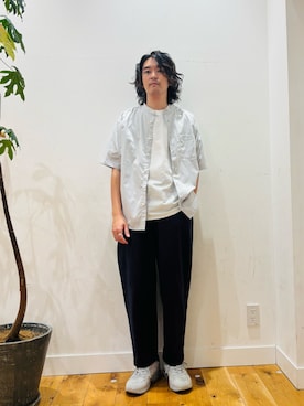 「アイテム（チノパンツ）」を使った、teeさん（メンズ・175cm）の夏コーディネート