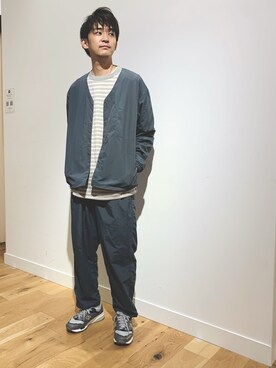 「BURLAP OUTFITTER（バーラップアウトフィッター）のアイテム（ブルゾン）」を使った、MATSUMOTOさん（メンズ・175cm）の夏コーディネート