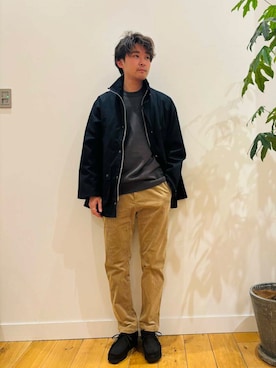「clarks」｜「アイテム（その他アウター）」を使った、takuさん（メンズ・175cm）の秋コーディネート