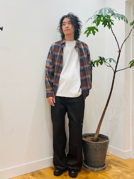 「アイテム（パンツ）」を使った、teeさん（メンズ・175cm）の秋コーディネート