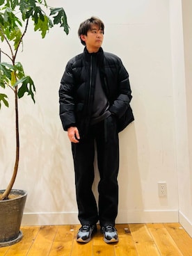 「XOLO（ショロ）のXOLO　Double Loop Ring（リング）」を使った、takuさん（メンズ・175cm）の冬コーディネート