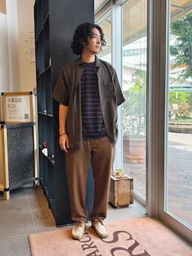 「URBAN RESEARCH DOORS(アーバンリサーチドアーズ)のアイテム(シャツ/ブラウス)」を使った、takuさん(メンズ・175cm)の夏コーディネート