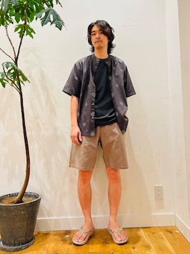 「やや暑い」｜MATSUMOTOさん（メンズ・175cm）の夏コーディネート