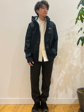 「アイテム（リング、グリーン系）」を使った、teeさん（メンズ・175cm）の秋コーディネート