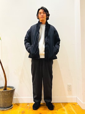 「Snow Peak（スノーピーク）の『別注』Snow Peak Apparel×DOORS　N/T Insulation Jacket（その他アウター）」を使った、takuさん（メンズ・175cm）の秋コーディネート