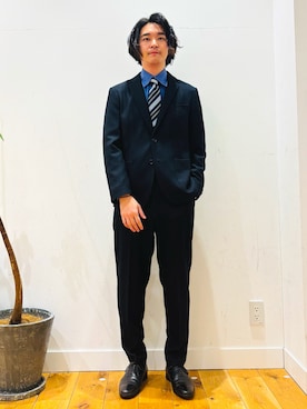 「アイテム（テーラードジャケット）」を使った、takuさん（メンズ・175cm）の冬コーディネート