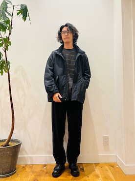 「アイテム（モッズコート）」を使った、teeさん（メンズ・175cm）の秋コーディネート