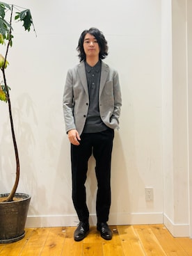 「アイテム（フォーマルスーツ/小物）」を使った、teeさん（メンズ・175cm）の秋コーディネート