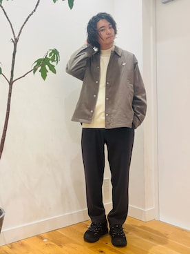 「イチ推しジャケットスタイル」｜「アイテム（ジャケット/アウター）」を使った、teeさん（メンズ・175cm）の秋コーディネート