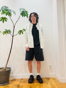 「アイテム（シャツ/ブラウス）」を使った、teeさん（メンズ・175cm）の夏コーディネート