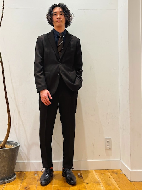 セール】LIFE STYLE TAILOR ツイードライクコンフォータブルパンツ