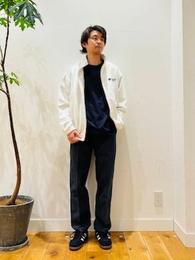 「URBAN RESEARCH（アーバンリサーチ）のアイテム（ブルゾン）」を使った、MATSUMOTOさん（メンズ・175cm）の春コーディネート