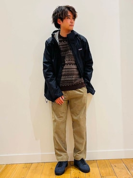 「パタゴニア」｜takuさん（メンズ・175cm）の冬コーディネート