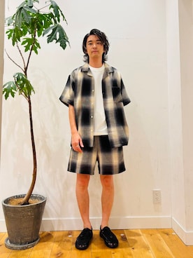 「URBAN RESEARCH Sonny Label（アーバンリサーチサニーレーベル）のアイテム（パンツ）」を使った、MATSUMOTOさん（メンズ・175cm）の夏コーディネート