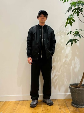 「XOLO（ショロ）のXOLO　Double Loop Ring（リング）」を使った、takuさん（メンズ・175cm）の冬コーディネート