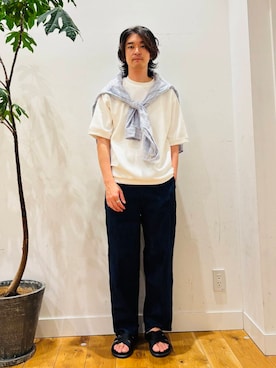 「URBAN RESEARCH Sonny Label（アーバンリサーチサニーレーベル）のアイテム（パンツ）」を使った、MATSUMOTOさん（メンズ・175cm）の夏コーディネート