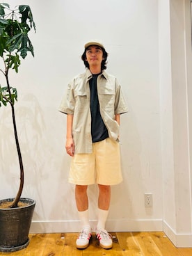 「ここでしか手に入らない別注アイテム」｜MATSUMOTOさん（メンズ・175cm）の夏コーディネート