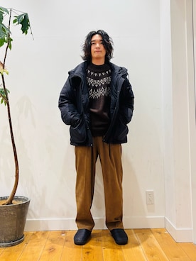 「アイテム（ブルゾン）」を使った、teeさん（メンズ・175cm）の秋コーディネート