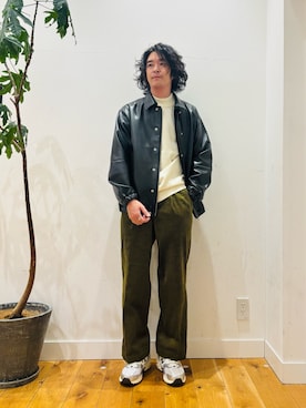 「アイテム（テーラードジャケット）」を使った、teeさん（メンズ・175cm）の秋コーディネート