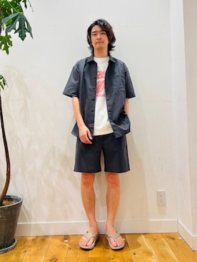「夏セットアップ」｜MATSUMOTOさん（メンズ・175cm）の夏コーディネート
