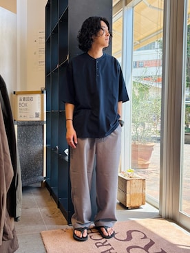 「EKAL（エカル）のアイテム」を使った、takuさん（メンズ・175cm）の夏コーディネート