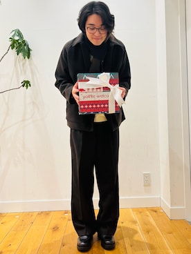 「アイテム（マフラー）」を使った、teeさん（メンズ・175cm）の秋コーディネート