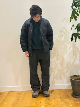 「アイテム（その他アウター、ブラック系）」を使った、teeさん（メンズ・175cm）の秋コーディネート