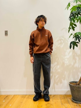 「運動会コーデ」｜「アイテム（スウェット）」を使った、teeさん（メンズ・175cm）の秋コーディネート