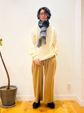 「clarks」｜「アイテム（シューズ）」を使った、takuさん（メンズ・175cm）の冬コーディネート