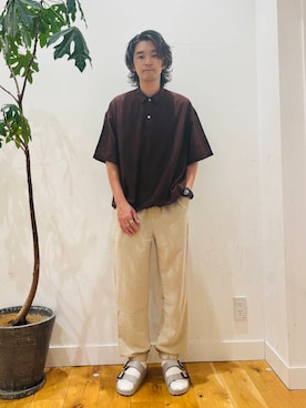 「URBAN RESEARCH Sonny Label（アーバンリサーチサニーレーベル）のアイテム（パンツ）」を使った、MATSUMOTOさん（メンズ・175cm）の夏コーディネート