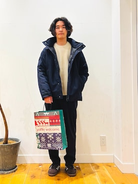 「リング」｜「アイテム（ジャケット/アウター）」を使った、takuさん（メンズ・175cm）の冬コーディネート