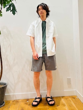 「URBAN RESEARCH Sonny Label（アーバンリサーチサニーレーベル）のアイテム」を使った、MATSUMOTOさん（メンズ・175cm）の夏コーディネート