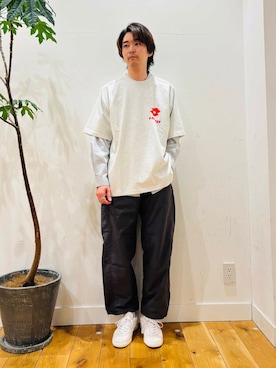 「BURLAP OUTFITTER（バーラップアウトフィッター）のアイテム」を使った、MATSUMOTOさん（メンズ・175cm）の春コーディネート