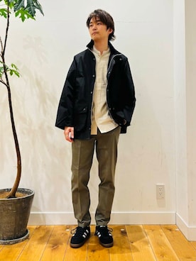 「ここでしか手に入らない別注アイテム」｜「アイテム（その他アウター）」を使った、MATSUMOTOさん（メンズ・175cm）の春コーディネート