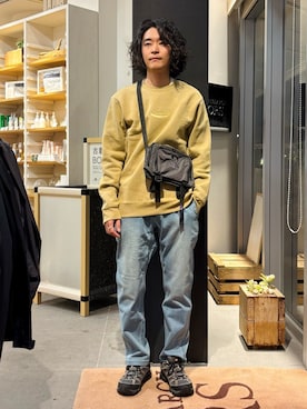 「MERRELL（メレル）のアイテム」を使った、takuさん（メンズ・175cm）の春コーディネート