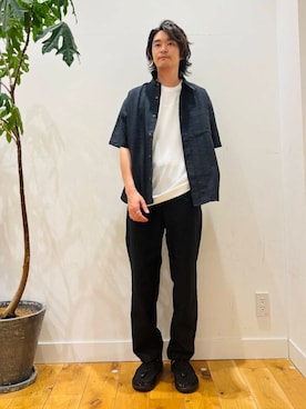 「URBAN RESEARCH Sonny Label（アーバンリサーチサニーレーベル）のアイテム（パンツ）」を使った、MATSUMOTOさん（メンズ・175cm）の夏コーディネート